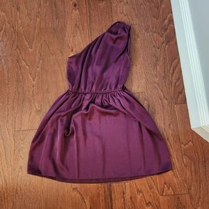 BCBGeneration Purple One-Shoulder Mini Dress XXS